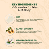 Greenika For Men AHA Natural Anti-Oxidant Anti-Aging Soap