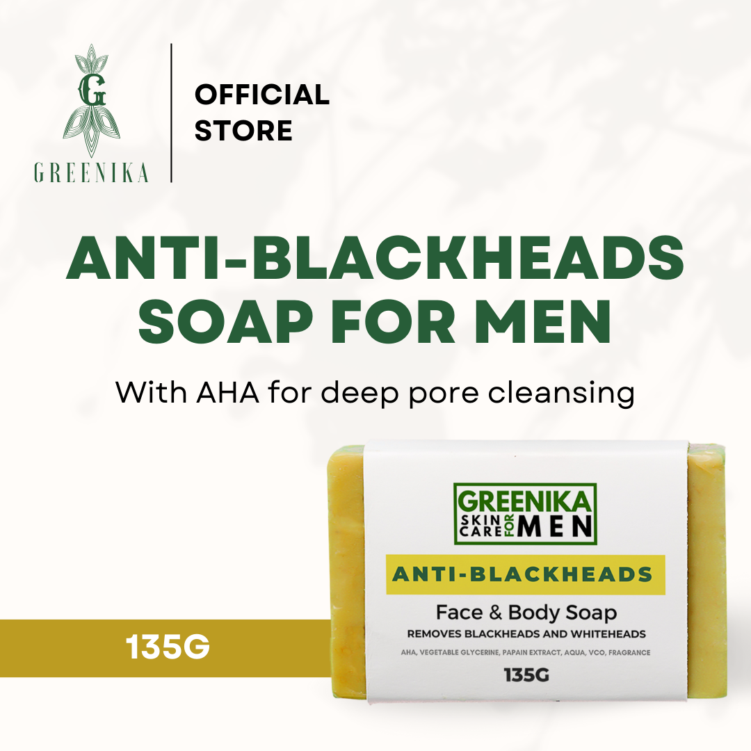 Greenika For Men AHA Natural Anti-Oxidant Anti-Aging Soap