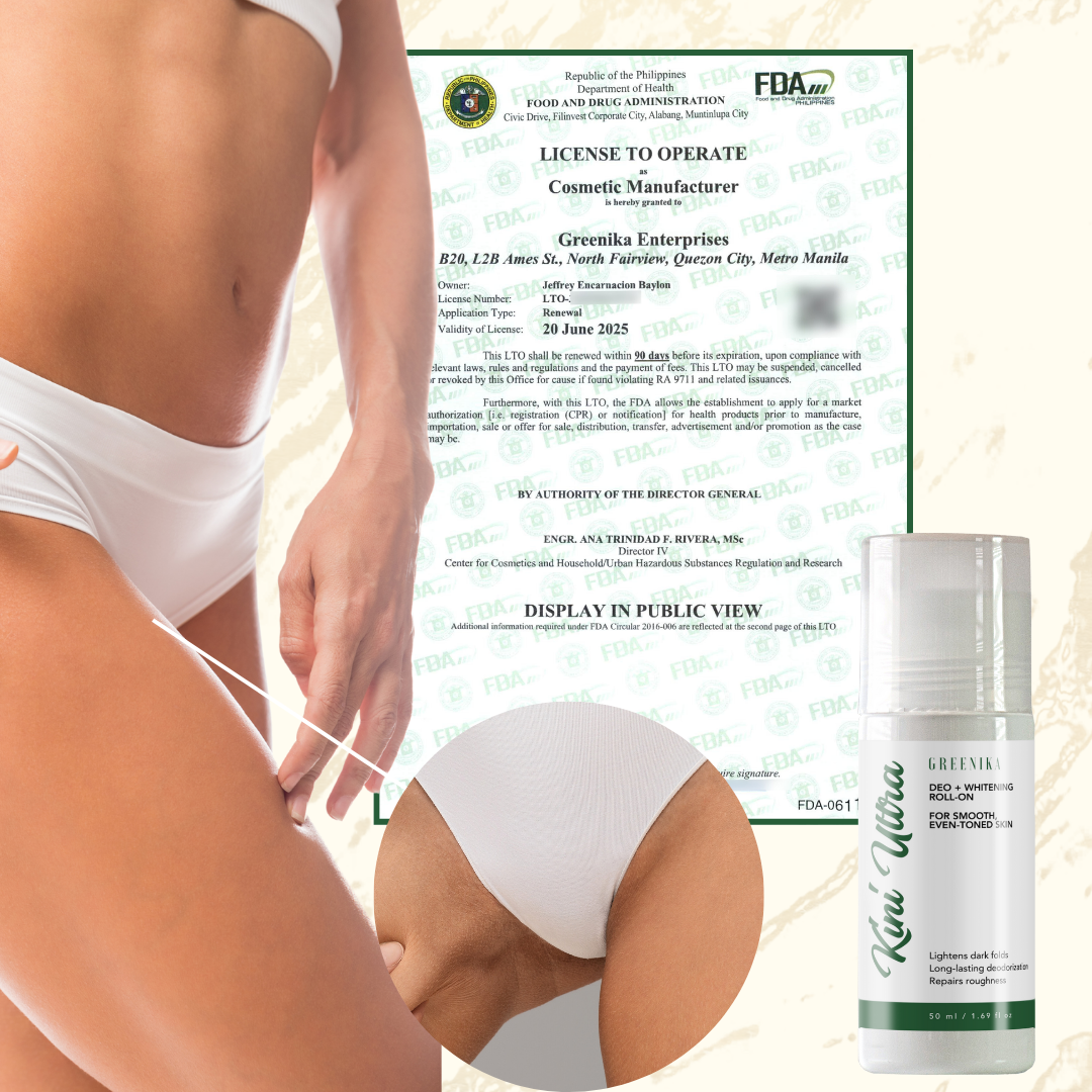 Greenika Inguinal Kini Ultra Deo + Whitening Roll-On