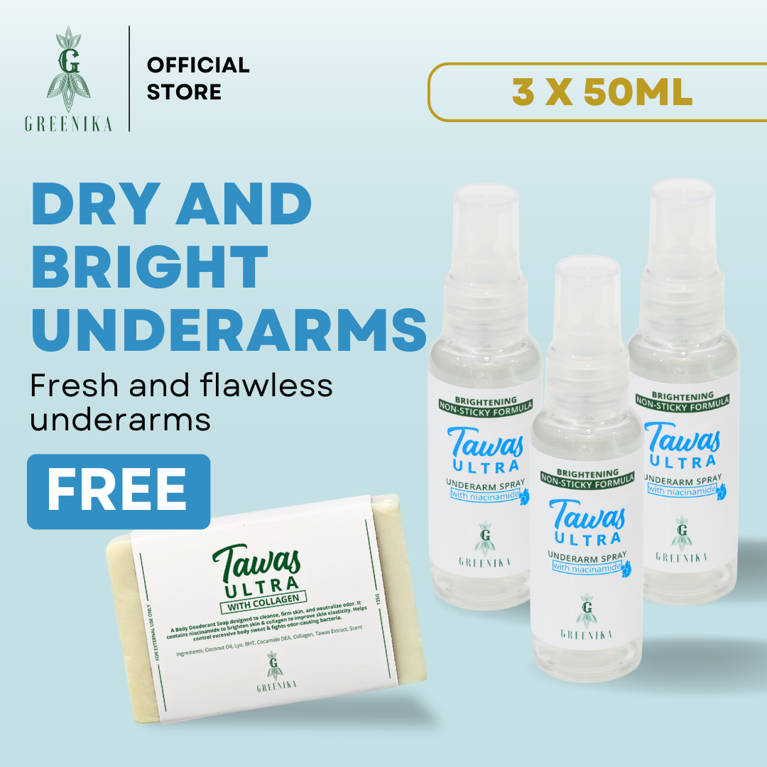 Greenika 3 pcs TawasUltra Spray + Free Tawas Soap