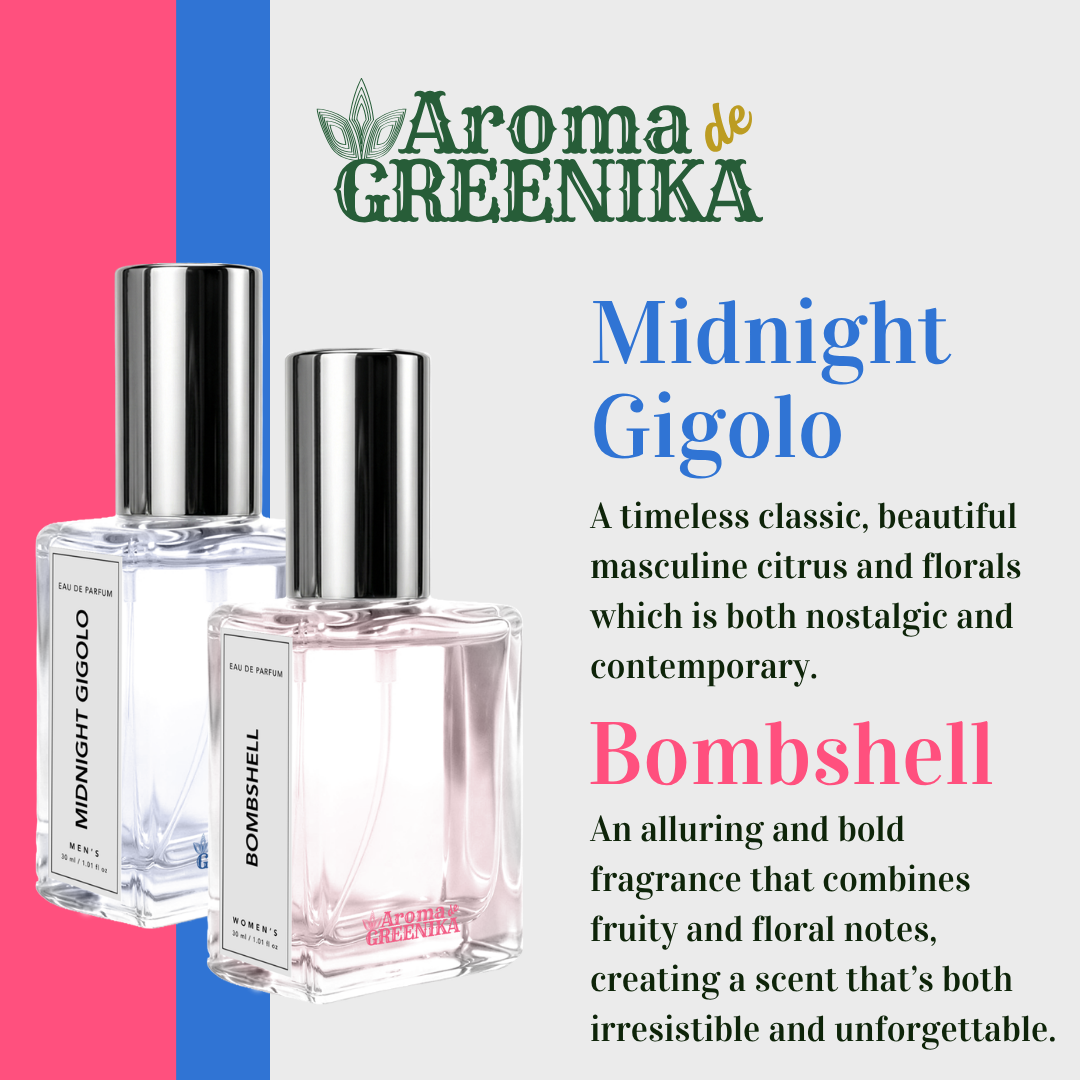 AROMA DE GREENIKA Long Lasting Couple Scent Perfume Bundle