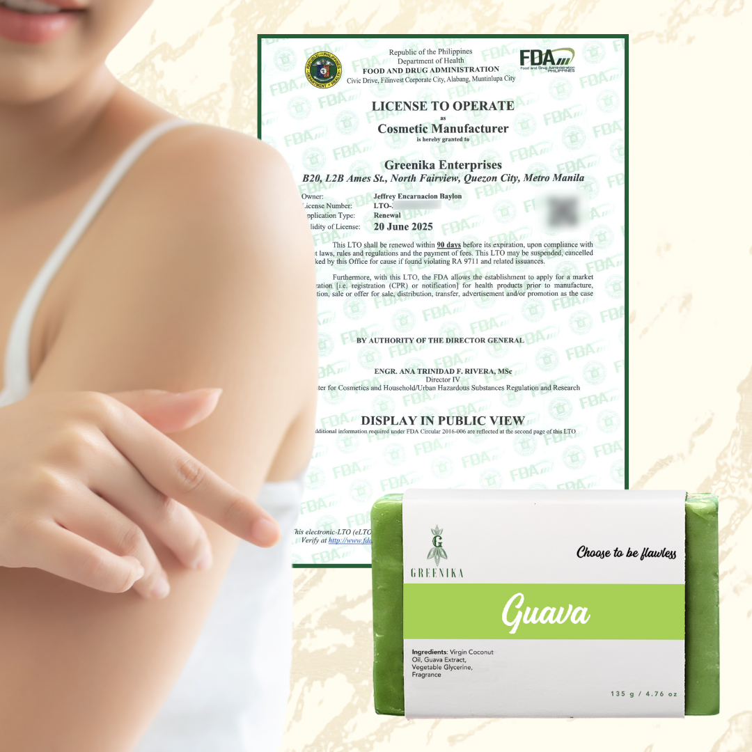 Greenika Organic Herbal Guava Extract Soap
