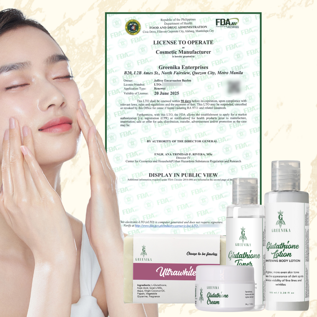 Greenika Glutathione 4pc Set