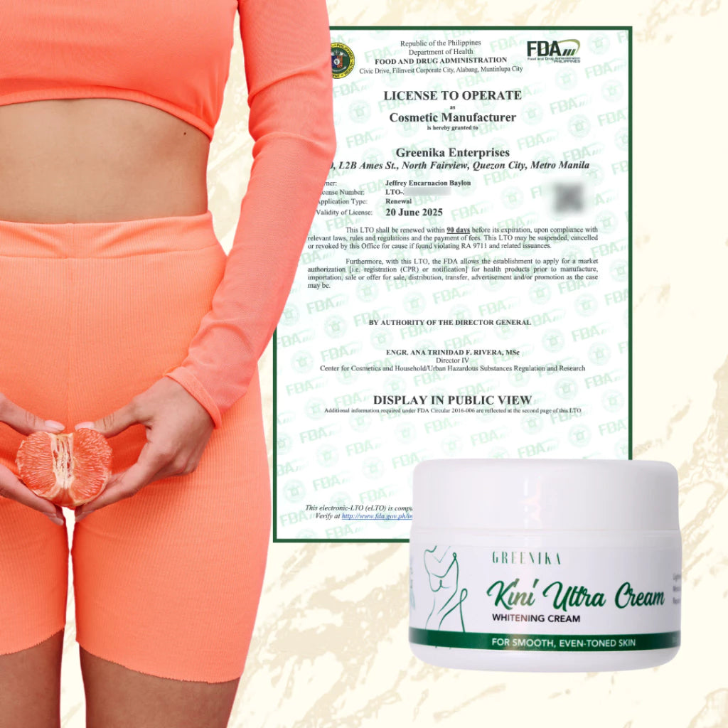 Greenika Kini Ultra Cream Bikini Line Intimate Area Whitening Cream