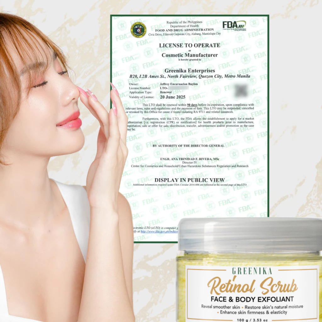 Greenika Retinol Face and Body Scrub