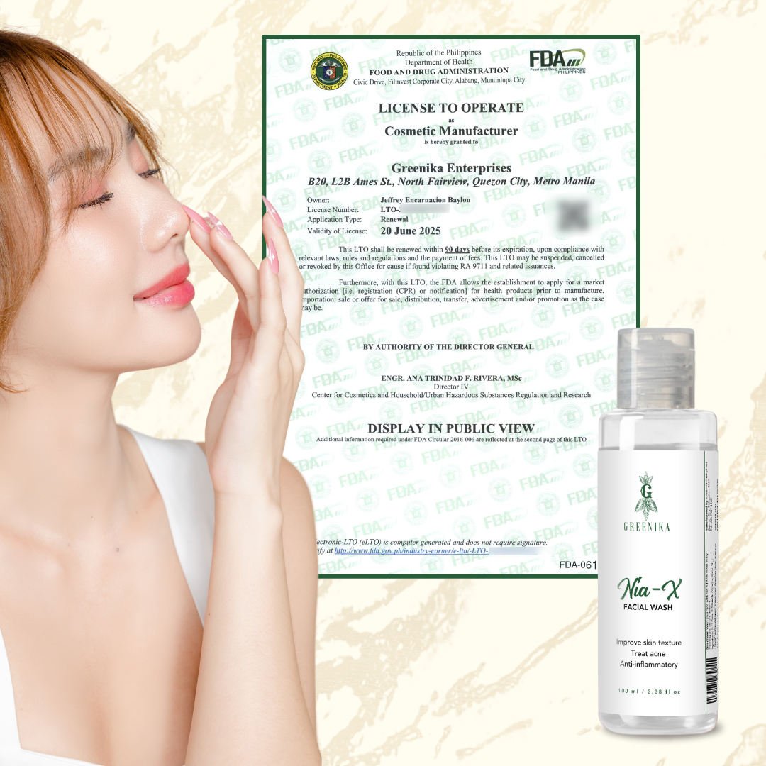 Greenika NiaX Facial Wash Deep & Gentle Cleanser
