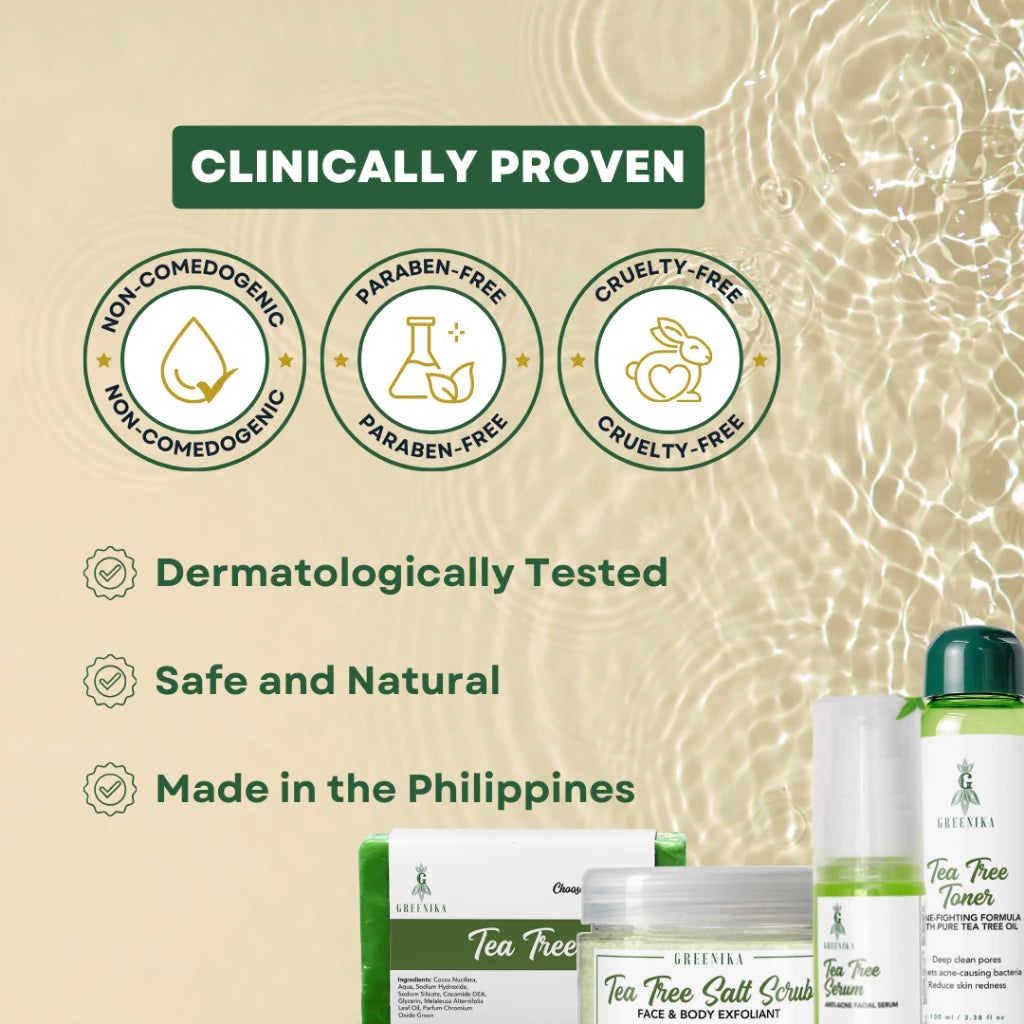 Greenika Tea Tree 4 Pc Anti Acne Set
