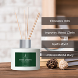 Greenika Reed Diffuser with 4pcs Reed Sticks