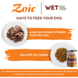 430g Zoic Lamb and Vegetables Dog Wet Food in Can