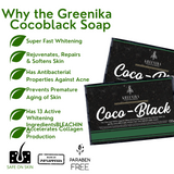 Greenika Ultimate Whitening 10X Bleaching Coco-Black Soap