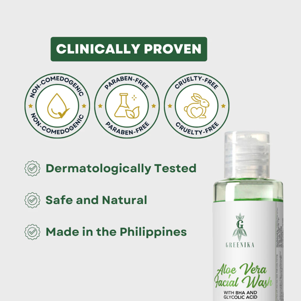 Greenika Aloe Vera Facial Wash with Vitamin E