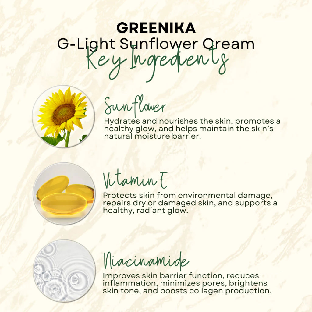 [ ANTI-FRECKLE CREAM ] Greenika G-Light Sunflower Cream