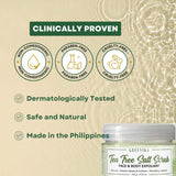 Greenika Tea Tree Anti Acne Anti Pimple Refined Salt Face and Body Scrub