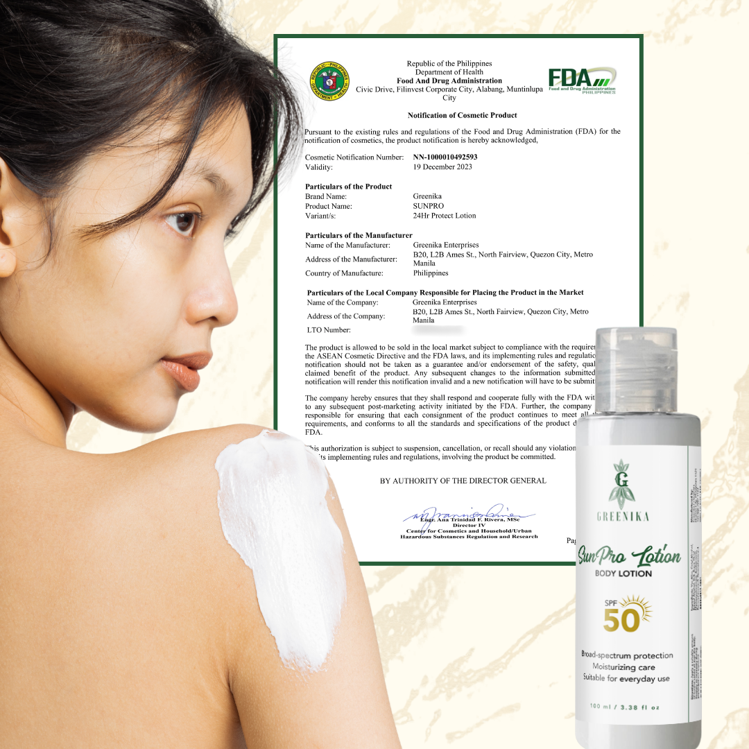 Greenika SunPro with SP50 Lotion