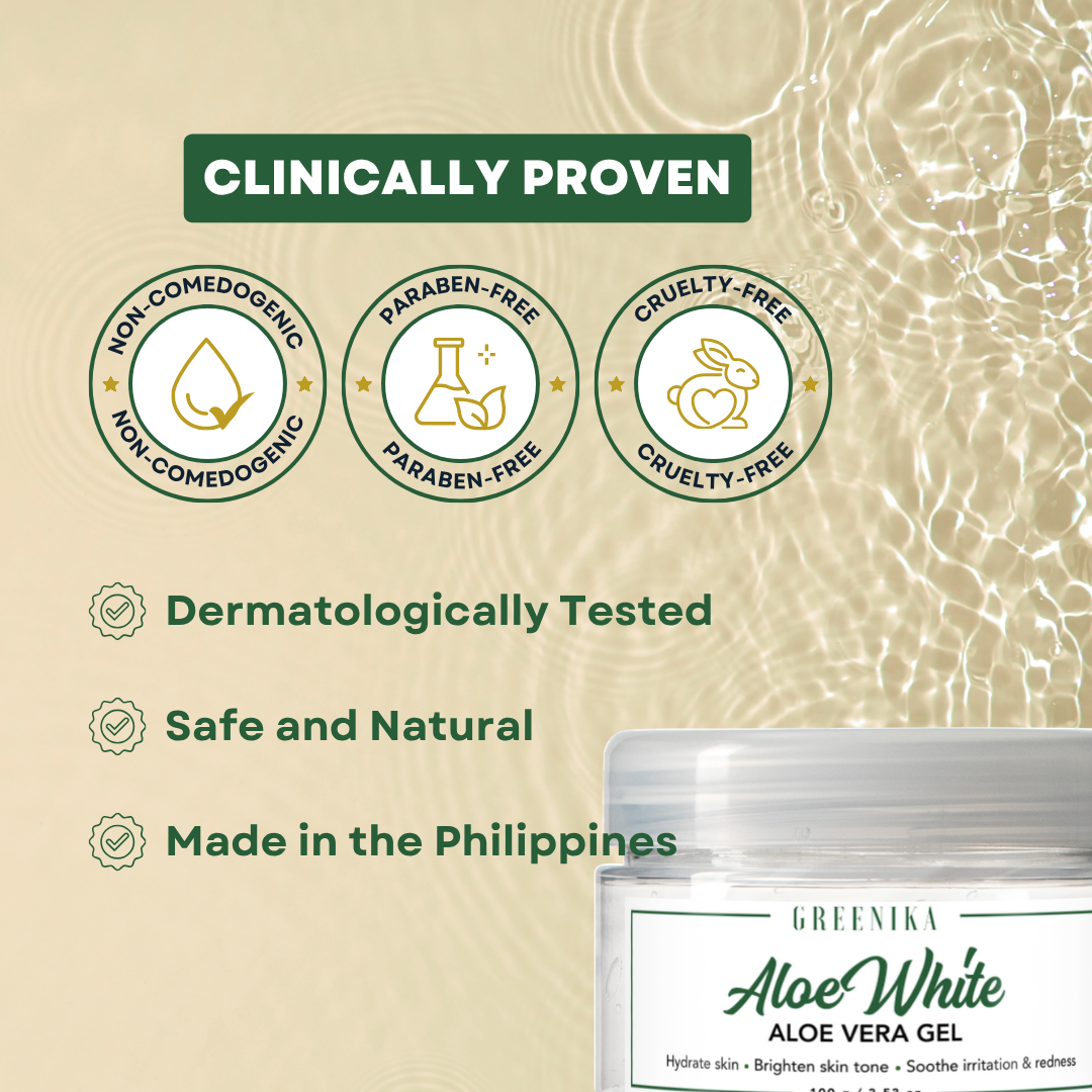 Greenika Aloe Vera Gel Whitening & Moisturizer for Face and Body