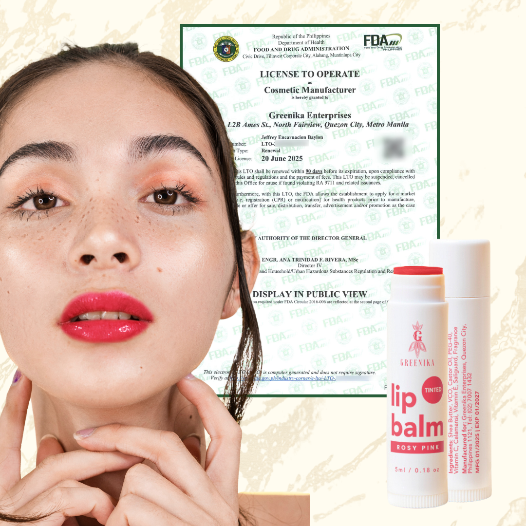 Greenika Shades Tinted Lip Balm - Rosy Pink