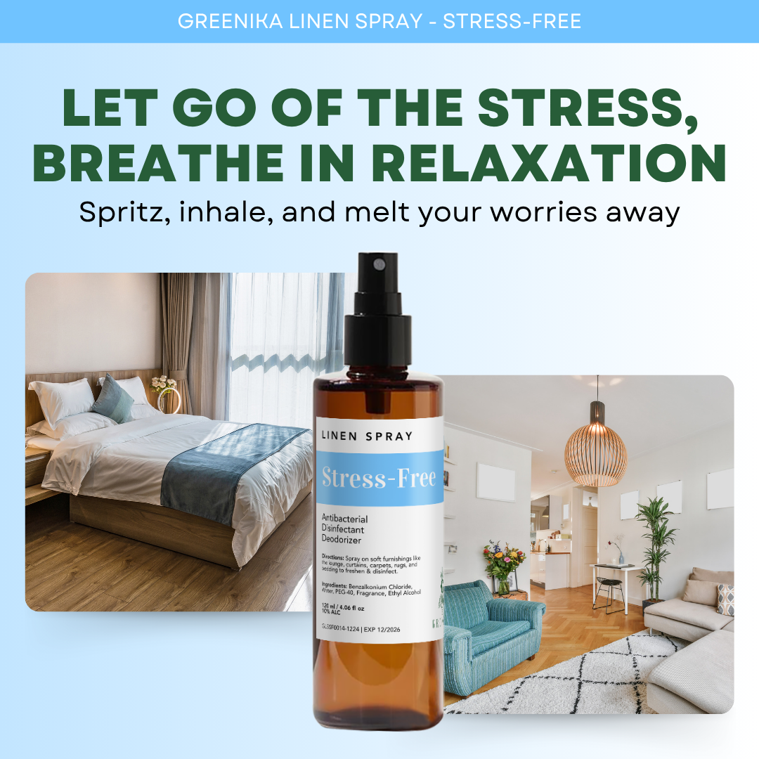 Greenika Linen Mist Spray Stress-Free Scent