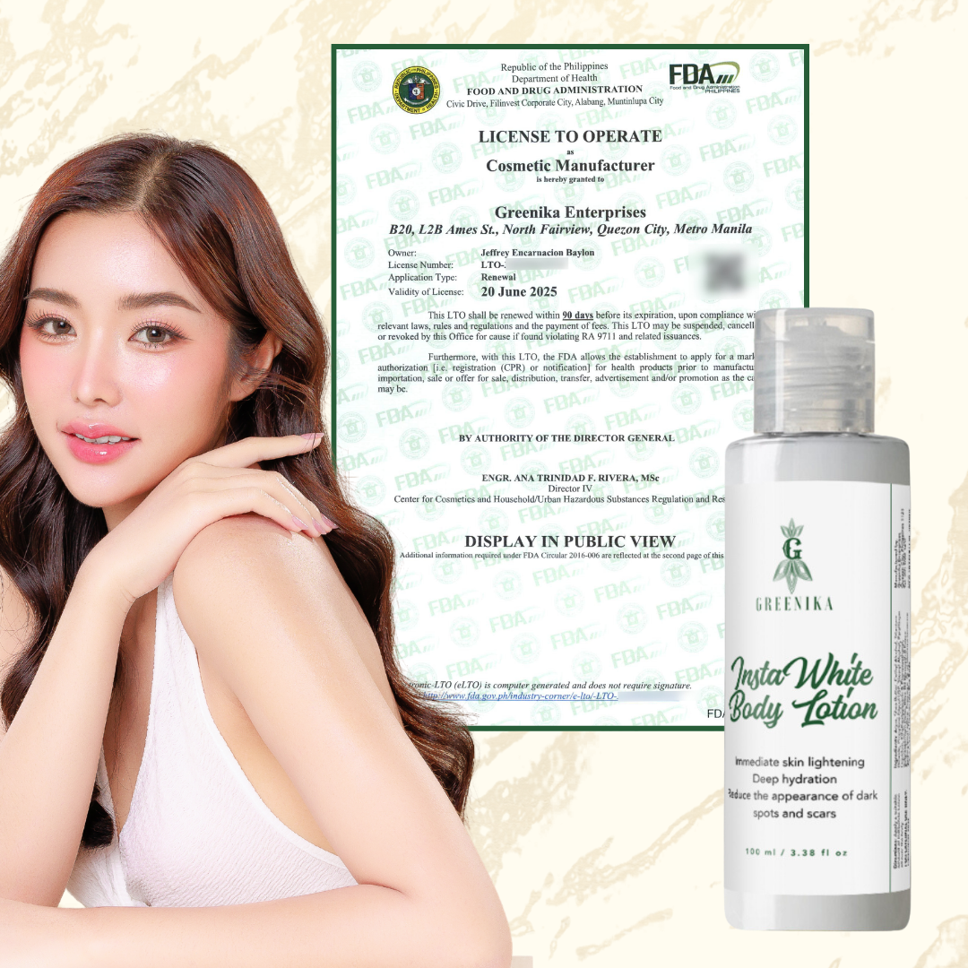 Greenika Hydrawhite Instant Whitening Body Lotion