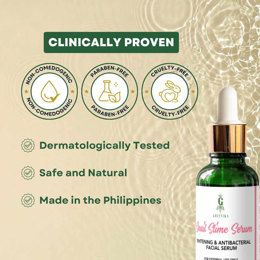 Greenika Moisturizing Snail Slime Face Serum 15mL
