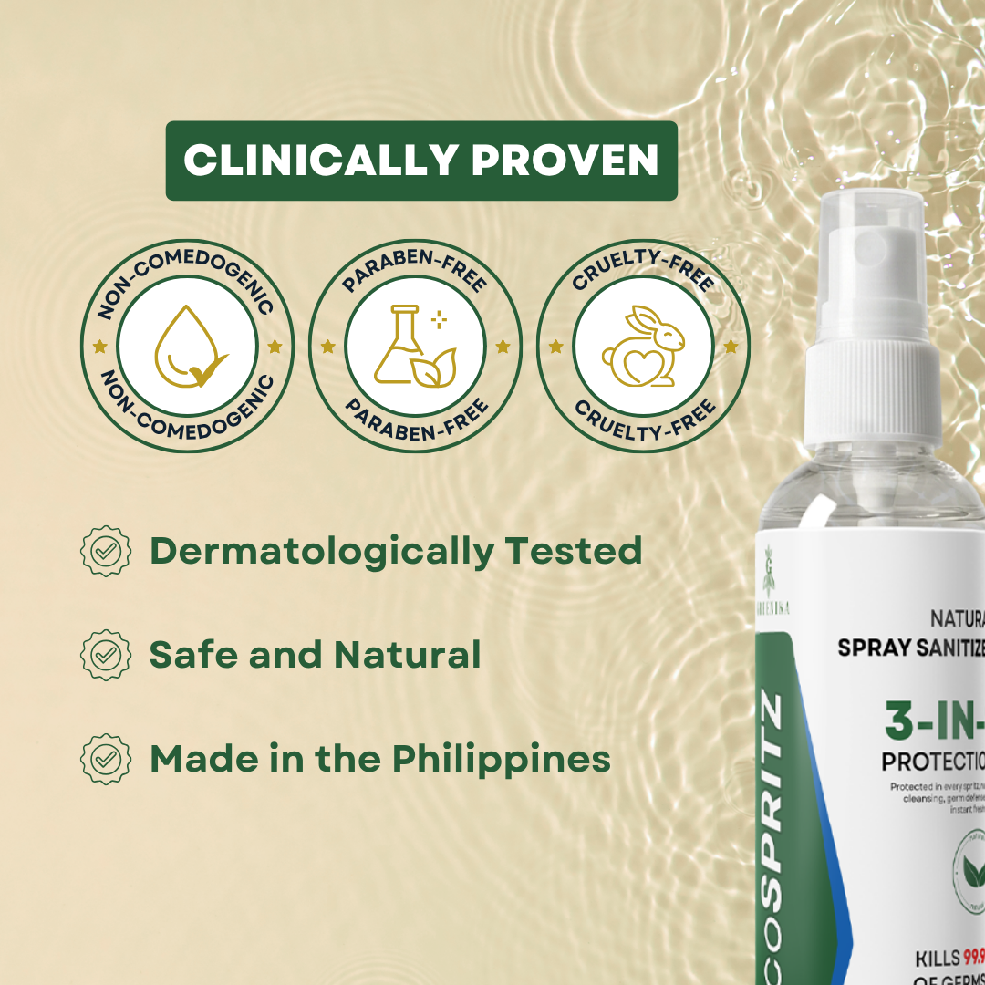 Greenika 100ML Alcospray Natural Spray Hand Sanitizer with Moisturizer
