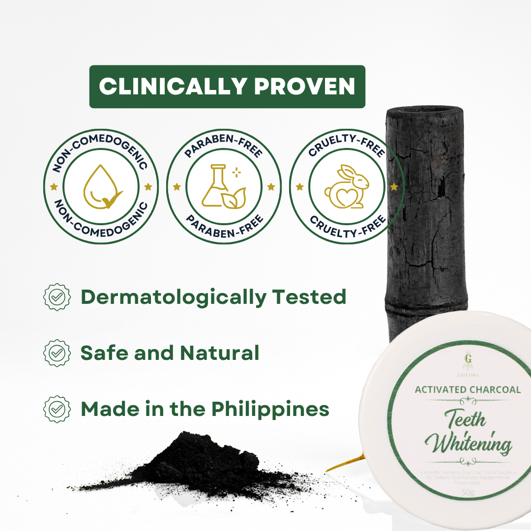 Greenika Teeth Whitening Powder with Free Toothbrush