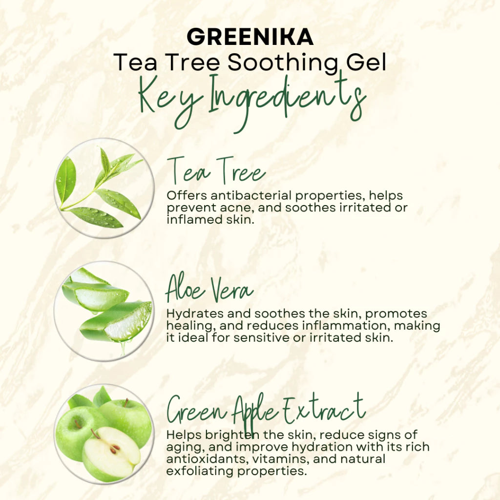 Greenika Tea Tree Gel with Aloe Vera Extract
