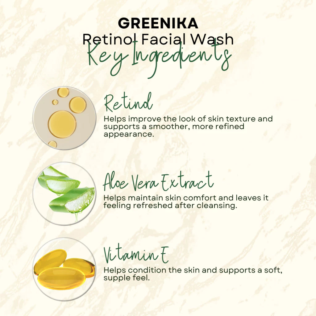 Greenika Retinol Facial Wash