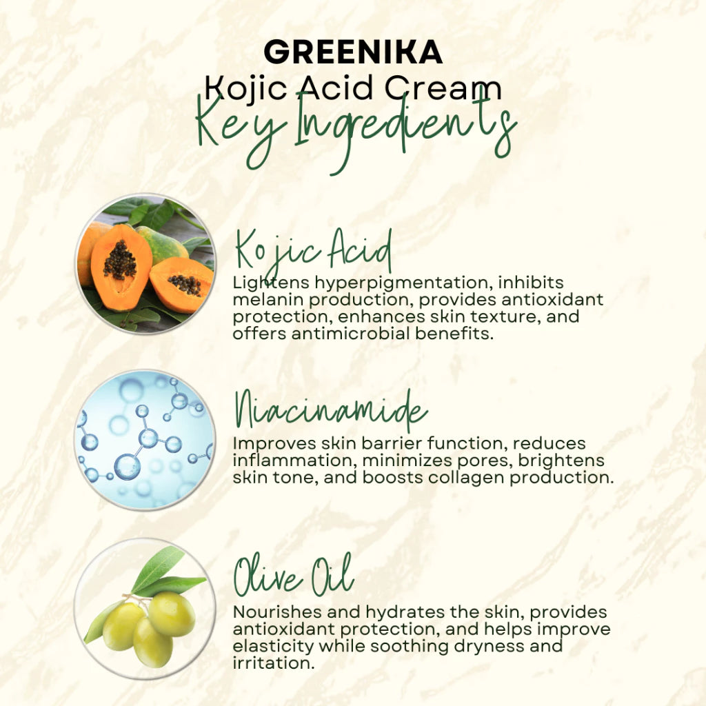 Greenika Kojic Acid Whitening Cream