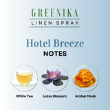 Greenika Linen Mist Spray Hotel Breeze Scent / White Tea Scent