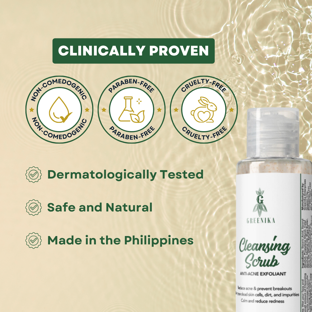 Greenika Anti Acne Black Heads Remover Cleansing Facial Scrub