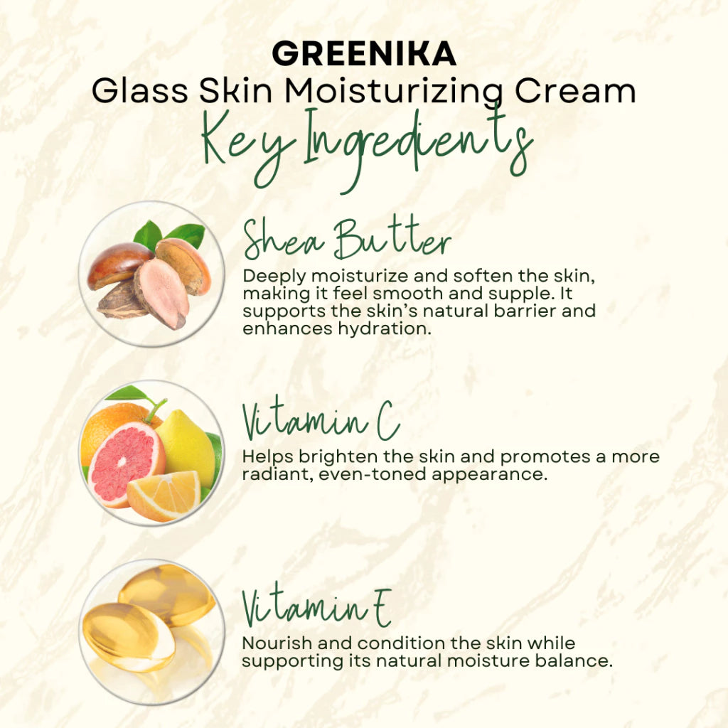 Greenika Glass Skin Facial Moisturizing Cream
