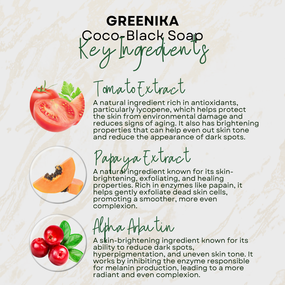 Greenika Ultimate Whitening 10X Bleaching Coco-Black Soap