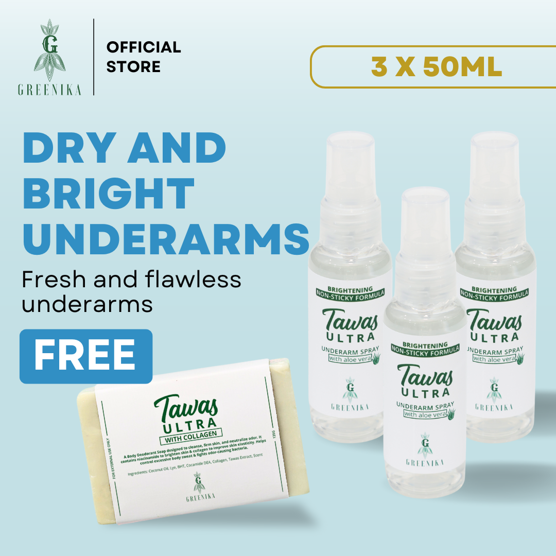 Greenika 3 pcs TawasUltra Spray + Free Tawas Soap