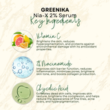 Greenika Extra Strength AHA Whitening Serum with 2% Niacinamide