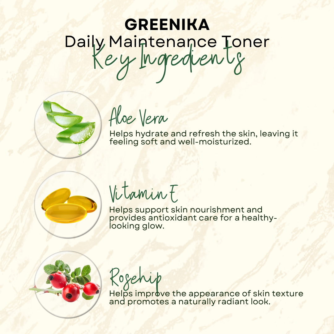 Greenika Daily Maintenance Toner with Vitamin E