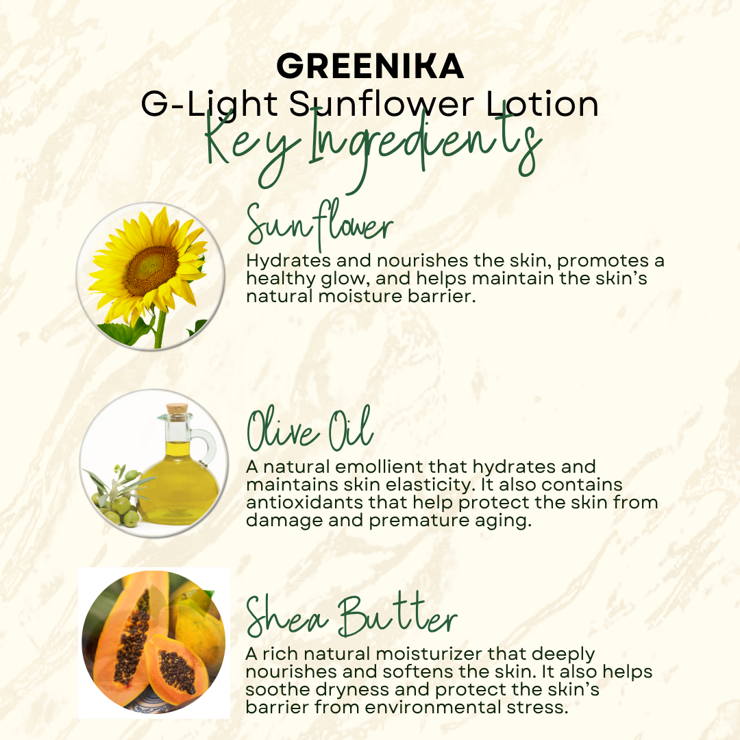 [ WHITENING + DARK SPOT CORRECTOR ] Greenika G-Light Sunflower Lotion