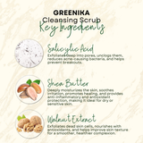 Greenika Anti Acne Black Heads Remover Cleansing Facial Scrub