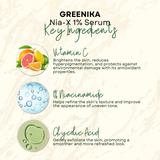 Greenika 1% AHA Face Whitening Serum Moisturizer