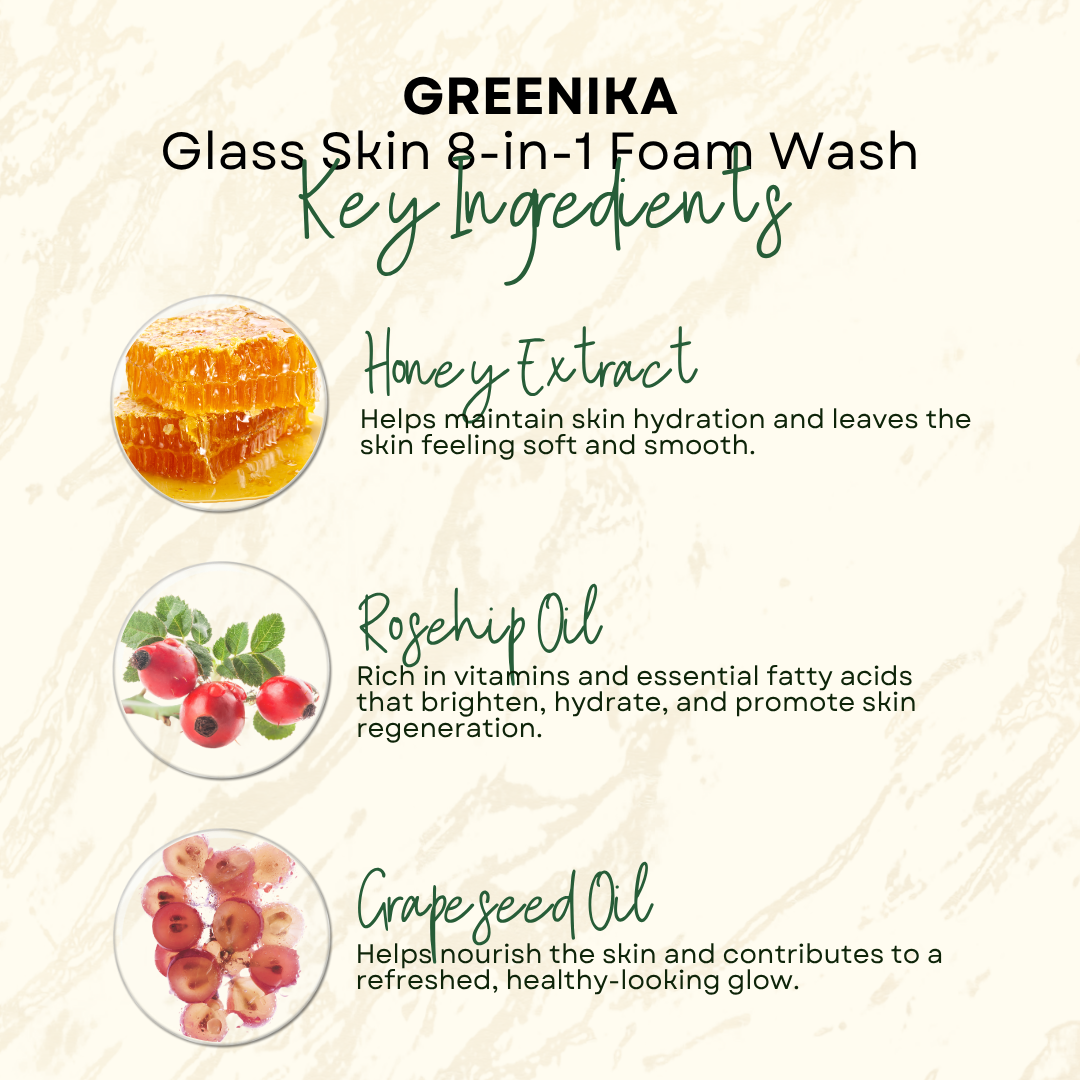 Greenika Glass Skin Foam Cleanser