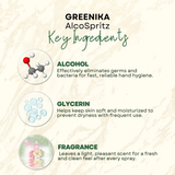 Greenika 100ML Alcospray Natural Spray Hand Sanitizer with Moisturizer