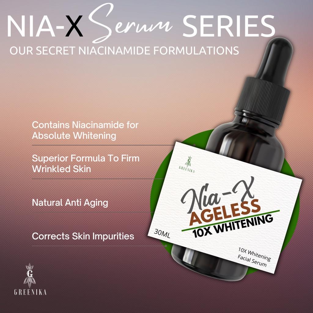 [ NIACINAMIDE SECRET FORMULA ] 30ML Greenika Nia-X Series Serum Whitening Anti Wrinkle