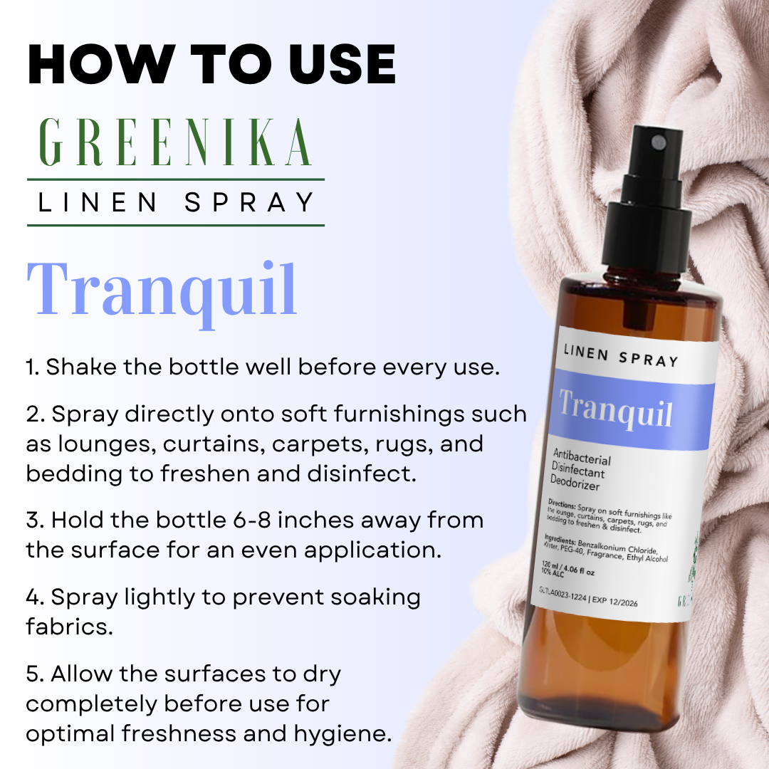 Greenika Linen Mist Spray Tranquil Scent
