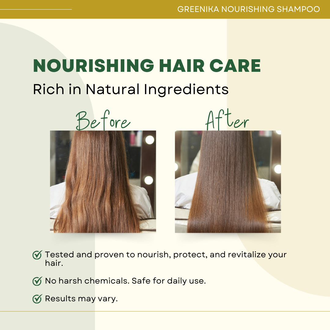 Greenika Nourishing Shampoo  Herbal Shampoo Tames