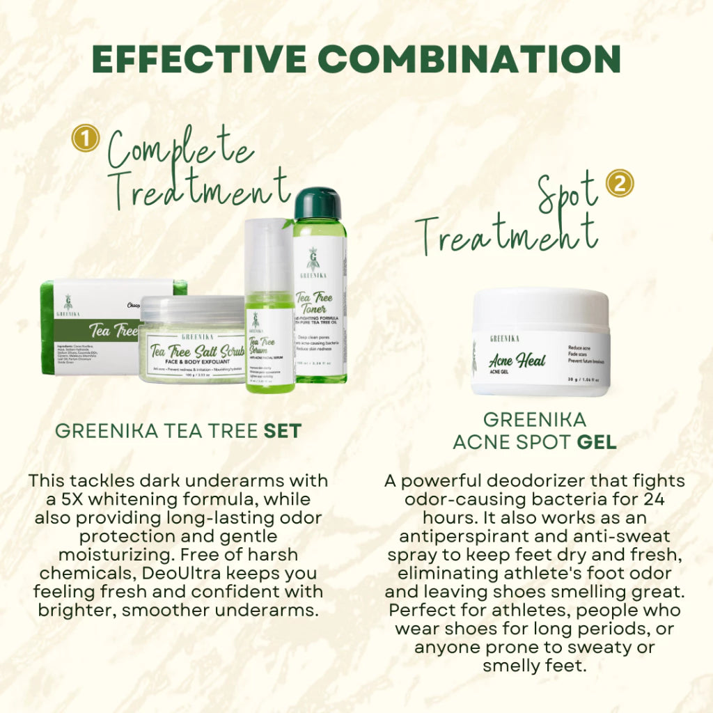 Greenika Tea Tree 4 Pc Anti Acne Set