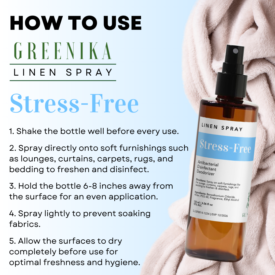 Greenika Linen Mist Spray Stress-Free Scent