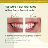 Greenika Teeth Whitening Powder with Free Toothbrush