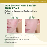 Greenika 1% AHA Face Whitening Serum Moisturizer