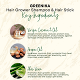 Greenika 100ML Hair Grower Shampoo + Hair Sleek Stick Bundle