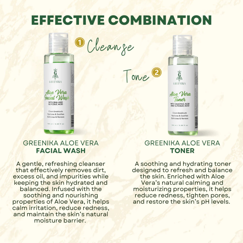 Greenika Aloe Vera Facial Wash with Vitamin E