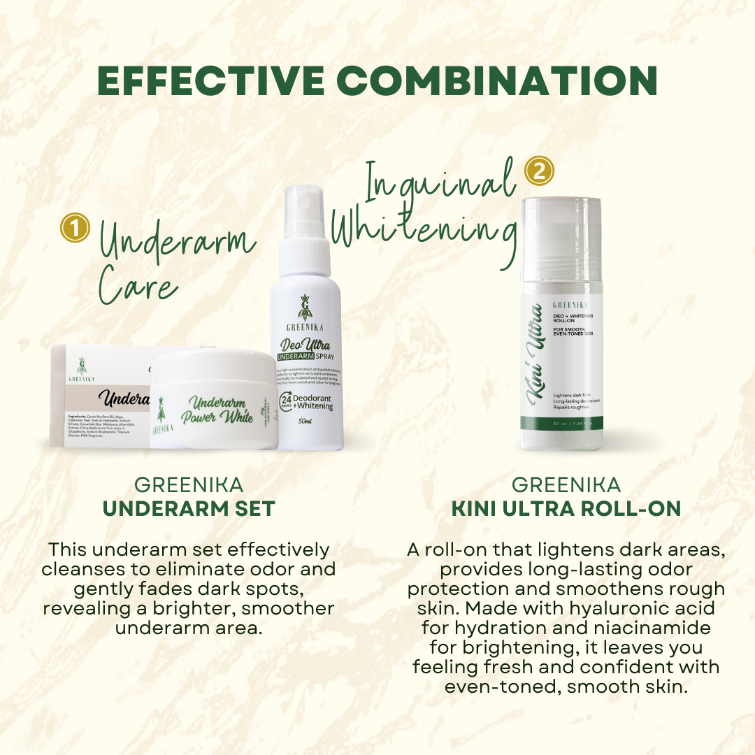 Greenika Underarm Whitening + Deodorant Set